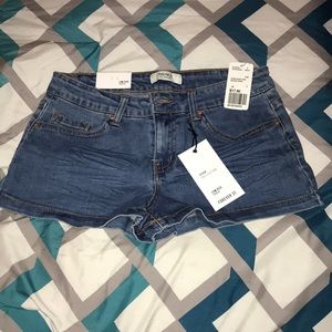 Low Rise Denim Shorts
